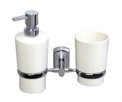 WASSERKRAFT K-28189 Держатель стакана и дозатора, хром WASSERKRAFT 28189 - фото 316162