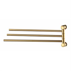 WASSERKRAFT K-1033POLISHED GOLD Держатель полотенец тройной, золото WASSERKRAFT 1033PG - фото 316214