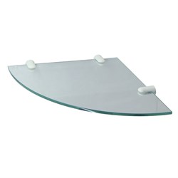 WASSERKRAFT K-533WHITE Полка  стеклянная угловая, белый WASSERKRAFT 533W - фото 316284