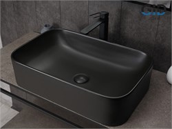 GID Раковина Bm9599 53366 накладная черная матовая 61x38x15 GID-53366 - фото 317398