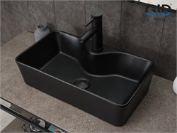 GID Раковина Bm9092 53353 накладная черная матовая 55x31x14 GID-53353 - фото 317434