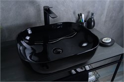 GID Раковина BL1302 53347 накладная черная глянцевая 50x40x14 GID-53347 - фото 317493