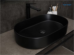 GID Раковина Bm1479 53354 накладная черная матовая 61x38.5x12 GID-53354 - фото 317546