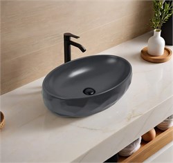 GID Раковина Dgm9030wx 53406 накладная серая матовая 60x40x15 GID-53406 - фото 317604