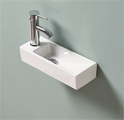 GID Раковина N9271R 61128R подвесная белая 38x14.5x8 GID-61128R