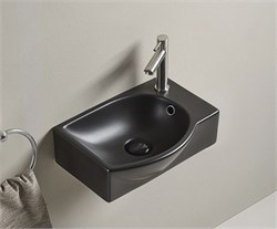 GID Раковина Bm9276L 62205L подвесная черная матовая 40.5x28x14 GID-62205L - фото 317790