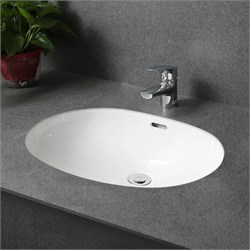GID Раковина Yj8004 71163 встаиваемая снизу белая 55x39.5x19 GID-71163 - фото 317795