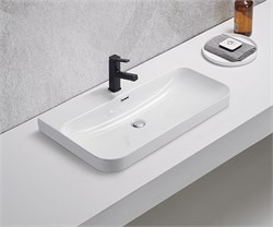 GID Раковина 9580s 71169 встраиваемая сверху белая 81x46.5x16.5 GID-71169 - фото 317818