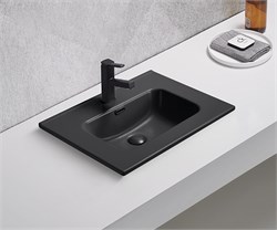 GID Раковина Bm9060s 72208 встраиваемая сверху черная матовая 61x46.5x17 GID-72208 - фото 317820