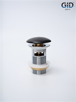 GID Донный клапан  с переливом Blm100-1 74407K черный матовый 7x7x10 GID-74407K - фото 318231