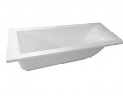 AQUANET Bright Stone Ванны из искусственного камня прямоугольная пристенная размер 180x70 см, цвет белый AQUANET-AQ-00338574