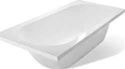 AQUANET Lotos Stone Ванны из искусственного камня прямоугольная пристенная размер 170x75 см, цвет белый AQUANET-AQ-00332891 - фото 318504