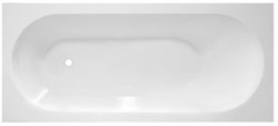 AQUANET Lotos Stone Ванны из искусственного камня прямоугольная пристенная размер 180x80 см, цвет белый AQUANET-AQ-00332894 - фото 318513
