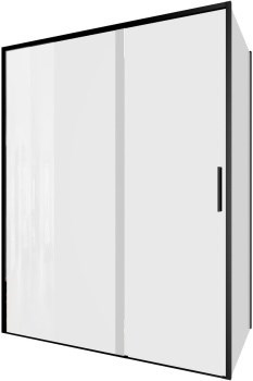 AQUANET Pleasure Evo Душевой уголок прямоугольный двери раздвижные размер 150x80 см профиль - черный / стекло - прозрачное AQUANET-AE65-150x80-BT - фото 320414
