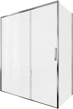 AQUANET Pleasure Evo Душевой уголок прямоугольный двери раздвижные размер 160x90 см профиль - хром / стекло - прозрачное AQUANET-AE65-160x90-CT - фото 320453