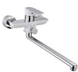 AQUANET Arctic Смеситель для ванны, цвет белый / хром AQUANET-216778 - фото 321084
