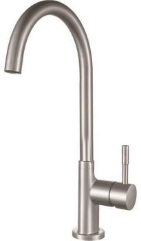 AQUANET Steel Смеситель для кухни, цвет сталь AQUANET-225488 - фото 321163