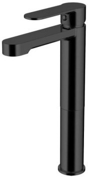 AQUANET Passion Смеситель для раковины высокий, цвет черный AQUANET-243294 - фото 321203