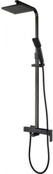 AQUANET Gotic Душевая стойка, цвет черный AQUANET-AF440-72-S-B - фото 321266