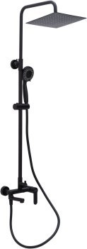 AQUANET Passion Душевая стойка, цвет черный AQUANET-AF300-72-S-B - фото 321328