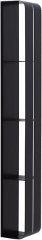 AQUANET Полка Магнум 15x100 черная матовая, вертикальная AQUANET-302226 - фото 321458