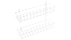 FIXSEN Полка прямая двухэтажная белая (FX-730W-2) FX-730W-2 - фото 322365