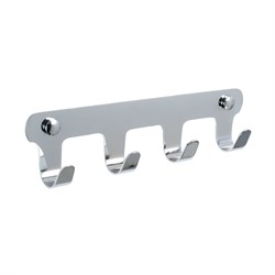 FIXSEN Планка 4 крючка PRACTICA, хром (FX-805-4) FX-805-4 - фото 322384