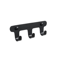 FIXSEN Планка 3 крючка PRACTICA, черный (FX-805B-3) FX-805B-3 - фото 322390