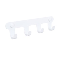 FIXSEN Планка 4 крючка PRACTICA, белый (FX-805W-4) FX-805W-4 - фото 322402