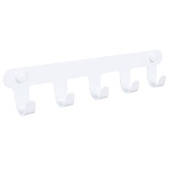 FIXSEN Планка 5 крючков PRACTICA, белый (FX-805W-5) FX-805W-5 - фото 322405
