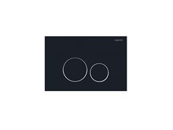 AQUATEK Панель смыва черная матовая ободок хром для INSP-0000001 Pneumo S (клавиши квадрат) PNS-0000015 - фото 323405
