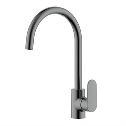 AQUATEK AQ1882BGM НИКА Смеситель для кухни (полукруглый излив), оружейная сталь AQ1882BGM - фото 323567
