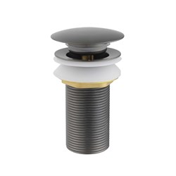 AQUATEK AQ6000BGM Сливной набор для раковины Push-open без перелива, оружейная сталь AQ6000BGM - фото 323881
