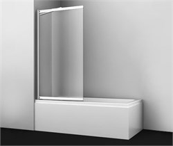 WASSERKRAFT Main 41S Стеклянная шторка для ванны раздвижные, распашные ширина 100 см профиль - хром / стекло - Матовое WASSERKRAFT 41S02-100 LM Fixed - фото 324707