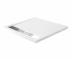 WASSERKRAFT Mindel 85T Душевой поддон квадратный искусственный камень размер 90x90 см, белый WASSERKRAFT 85T03 - фото 325045