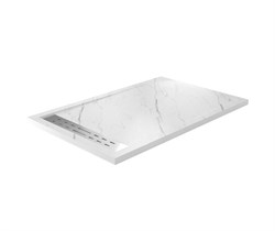 WASSERKRAFT Rhin 44T Душевой поддон прямоугольный искусственный камень размер 140x90 см, белый WASSERKRAFT 44T36 - фото 325081