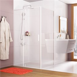 WASSERKRAFT Neime 19P/ Rhin 44S Душевая стенка ширина 100 см распашные, цвет белый WASSERKRAFT 19P10-RP100/44S10-RP100 - фото 325268