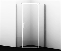 WASSERKRAFT Leine 35P Душевой уголок пятиугольный размер 100x100 см двери распашные профиль - хром / стекло - прозрачное WASSERKRAFT 35P38 - фото 325623