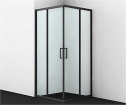 WASSERKRAFT Dill 61S Душевой уголок квадратный размер 90x90 см двери раздвижные профиль - черный / стекло - прозрачное WASSERKRAFT 61S03 - фото 325657