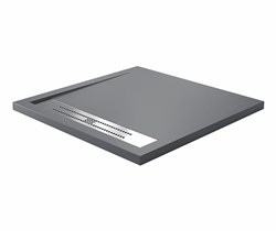 WASSERKRAFT Wiese 84T Душевой поддон квадратный искусственный камень размер 90x90 см, серый WASSERKRAFT 84T03 - фото 327619