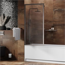 WASSERKRAFT Abens 20W Стеклянная шторка для ванны ширина 80 см профиль - никель / стекло - прозрачное WASSERKRAFT 20W01-80BN - фото 328098