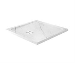 WASSERKRAFT Rhin 44T Душевой поддон квадратный искусственный камень размер 90x90 см, белый WASSERKRAFT 44T03 - фото 328252