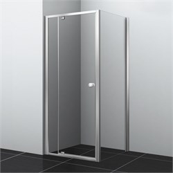 WASSERKRAFT Aula 11P Душевой уголок прямоугольный размер 90x80 см двери распашные профиль - хром / стекло - прозрачное WASSERKRAFT 11P20 - фото 328319