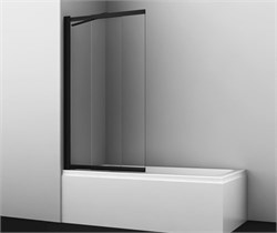 WASSERKRAFT Dill 61S Стеклянная шторка для ванны раздвижные ширина 100 см профиль - черный / стекло - прозрачное WASSERKRAFT 61S02-100 Fixed - фото 328532
