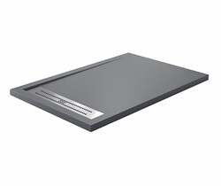 WASSERKRAFT Wiese 84T Душевой поддон прямоугольный искусственный камень размер 140x80 см, серый WASSERKRAFT 84T35 - фото 328546