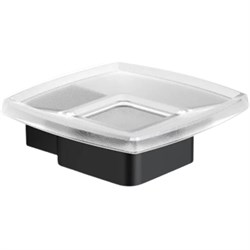 LANGBERGER Black Edition Мыльница стекло к стене квадратная (11315A-BP), черный матовый BLACKEDITION11315A-BP - фото 328745