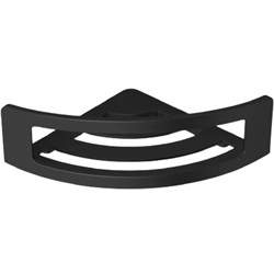 LANGBERGER Black Edition Полка угл. хром. 1-эт. (78160-BPC) , черный матовый BLACKEDITION78160-BPC - фото 328753
