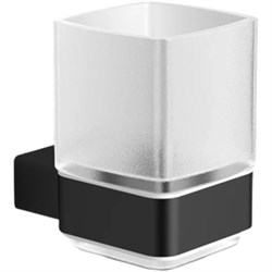 LANGBERGER Black Edition Стакан стекло к стене квадратный (11311A-BP), черный матовый BLACKEDITION11311A-BP - фото 328762