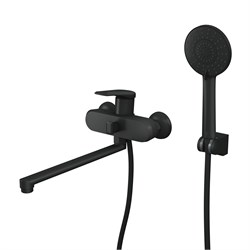 RUSH Nevis Смеситель для ванны с длинным поворотным изливом (NE1735-51Black), цвет черный NE1735-51Black - фото 329136
