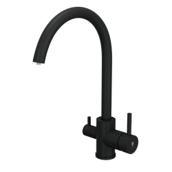 RUSH Смеситель для кухонной мойки с фильтром (SUS9035-37Black), цвет черный SUS9035-37Black - фото 329314